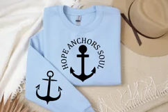 Hope Anchors Soul Sleeve SVG, Christian Sleeve SVG Product Image 2