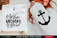 Hope Anchors Soul Sleeve SVG, Christian SVG Design Product Image 1