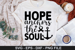 Hope anchors the soul SVG - Breast Cancer Design Product Image 1