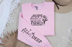 Hope Anchors the Soul Firmly Sleeve SVG Product Image 3