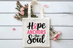 Hope Anchors The Soul SVG | Breast Cancer Awareness SVG Product Image 4