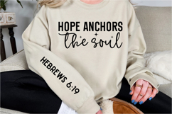 Hope anchors the soul Sleeve SVG Design Product Image 3