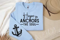 Hope Anchors The Soul Sleeve SVG, Christian SVG Design Product Image 2