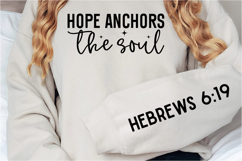Hope anchors the soul Sleeve SVG Design Product Image 2