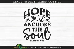 Christian SVG | Hope Anchors the Soul Quote
