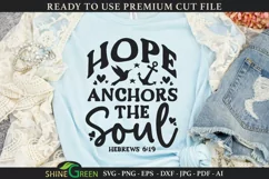 Christian SVG | Hope Anchors the Soul Quote
