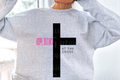 Hope Begins at the Cross Svg Design Product Image 2