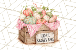 Pink Pumpkin Clipart, Fall Breast Cancer PNG Product Image 3