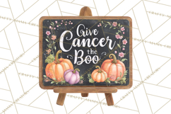 Pink Pumpkin Clipart, Fall Breast Cancer PNG Product Image 3