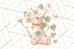 Pink Pumpkin Clipart, Fall Breast Cancer PNG Product Image 5