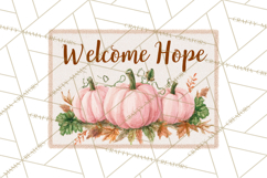 Pink Pumpkin Clipart, Fall Breast Cancer PNG Product Image 2