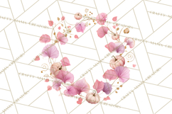Pink Pumpkin Clipart, Fall Breast Cancer PNG Product Image 5