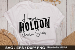 Funny Mental Health Awareness SVG Design - Hope Hold On Pain Product Image 5