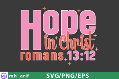 Hope in Christ SVG Romans 13:12 Bible Verse Product Image 2