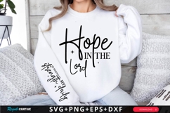 Hope in the Lord SVG Design Product Image 1