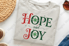 Hope &amp; Joy Holiday Quote Sublimation Product Image 3