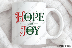 Hope &amp; Joy Holiday Quote Sublimation Product Image 4