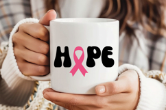 Hope SVG | Breast Cancer Awareness SVG Product Image 3