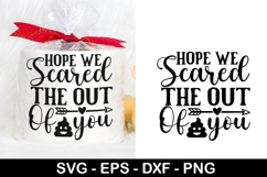 Hope we scared the SVG - Halloween Toilet Paper Design Product Image 1