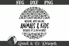 Welcome Hope You Like Animals and Kids SVG, Dogs SVG Product Image 2