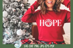 Hope Nativity SVG | Spirit of Christmas Clipart Product Image 1