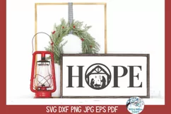 Hope Nativity SVG | Spirit of Christmas Clipart Product Image 3