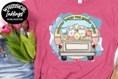 Hoppin' Down The Bunny Trail-Easter Sublimation Clipart Product Image 1