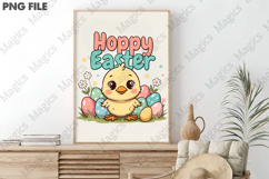 Hoppy Easter Cute Chick Png Product Image 3