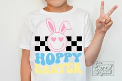 Hoppy Easter SVG - Happy Easter Bunny PNG - Retro Easter SVG Product Image 3