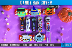 Candy Bar Cover Paper Cut Bundle, Halloween Trick or Treat Product Image 2