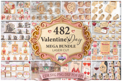 482 Valentine&#039;s Day Mega Bundle Laser Cut|Lovr Designs|Gifts Product Image 1