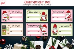 Santa Claus clipart, Christmas stickers, cards, tumblers Product Image 3