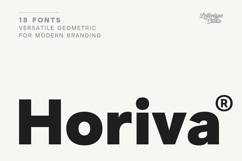 Horiva Sans Modern Geometric Sans Serif Family Product Image 1