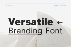 Horiva Sans Modern Geometric Sans Serif Family Product Image 7