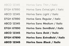 Horiva Sans Modern Geometric Sans Serif Family Product Image 14