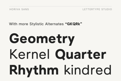 Horiva Sans Modern Geometric Sans Serif Family Product Image 16
