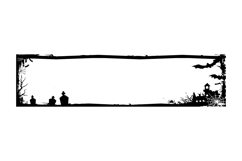 Horizontal banner and poster frame art silhouette halloween Product Image 1