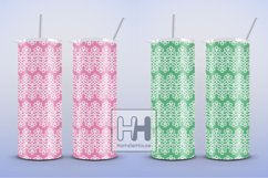 Horizontal lace pattern, skinny tumbler wrap sublimation Product Image 2
