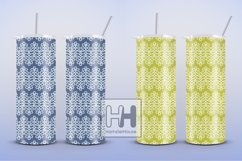 Horizontal lace pattern, skinny tumbler wrap sublimation Product Image 3