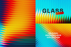 Horizontal Slatted Glass Backgrounds Product Image 1