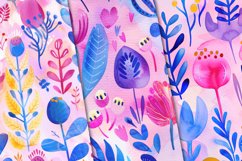 Whimsical Garden Seamless Patterns Product Image 4