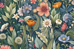 Floral Tapestry 12 Digital Papers Product Image 4