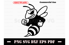 Hornet Middle High School Sports Team Mascot Design Product Image 1