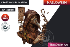 Horrific Halloween Witch Clipart, spooky Bad witch PNG Product Image 1
