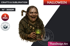 Horrific Witch Clipart, Halloween clipart, Bad witch, scary Product Image 1