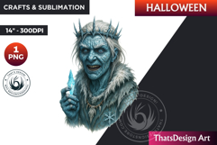 Horrific Witch Clipart, Halloween clipart, Bad witch, scary Product Image 1