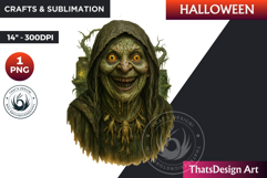 Horrific Witch Clipart, Halloween clipart, Bad witch, scary Product Image 1