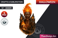 Horrific Witch Clipart, Halloween clipart, Bad witch, scary Product Image 1