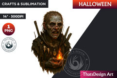 Horrific Witch Clipart, Halloween clipart, Bad witch, scary Product Image 1