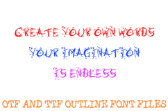 Horror Halloween Lettering Font Splatter Blood ABC OTF Type Product Image 3